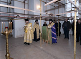 Состоялся молебен перед началом реставрационных работ по восстановлению храма преподобного Сергия, игумена Радонежского.